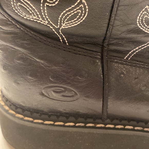 Women’s Roper Boots, black,leather with rhinestones. “Fat baby“ Size: 7 - Picture 3 of 13